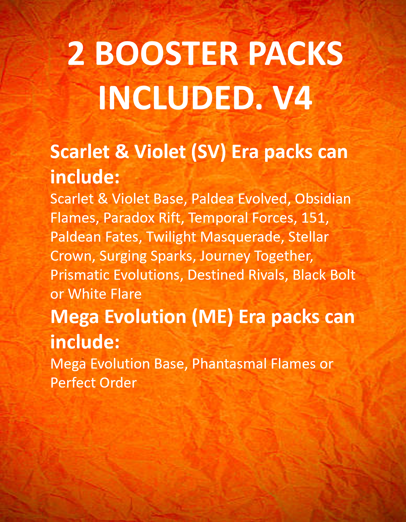 Pokemon Mystery Blind Bag V4.0 - 2 Random Packs