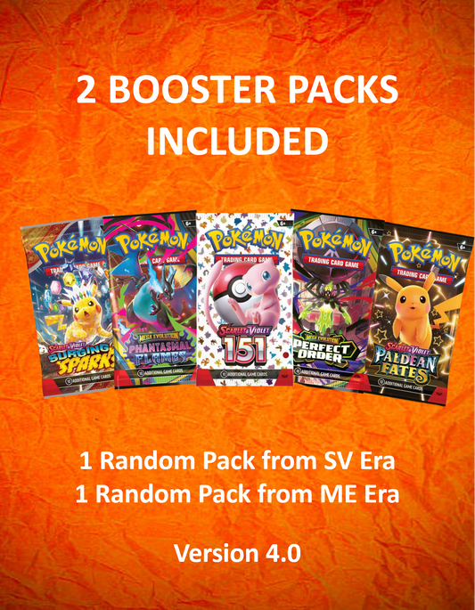 Pokemon Mystery Blind Bag V4.0 - 2 Random Packs